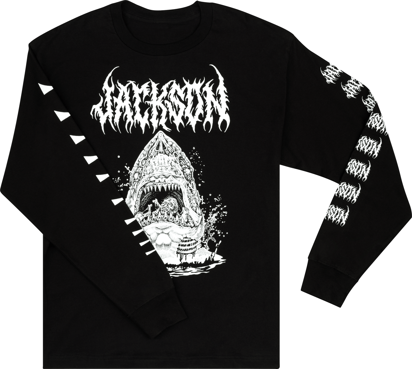 Jackson Sharkrot, L/S  T-shirt, Black
